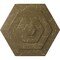 Ekena Millwork Woodruff Ceiling Medallion, Hand-Painted Mississippi Mud Crackle, 23 1/4"OD x 7/8"P CM23WFMMC - alternate 1
